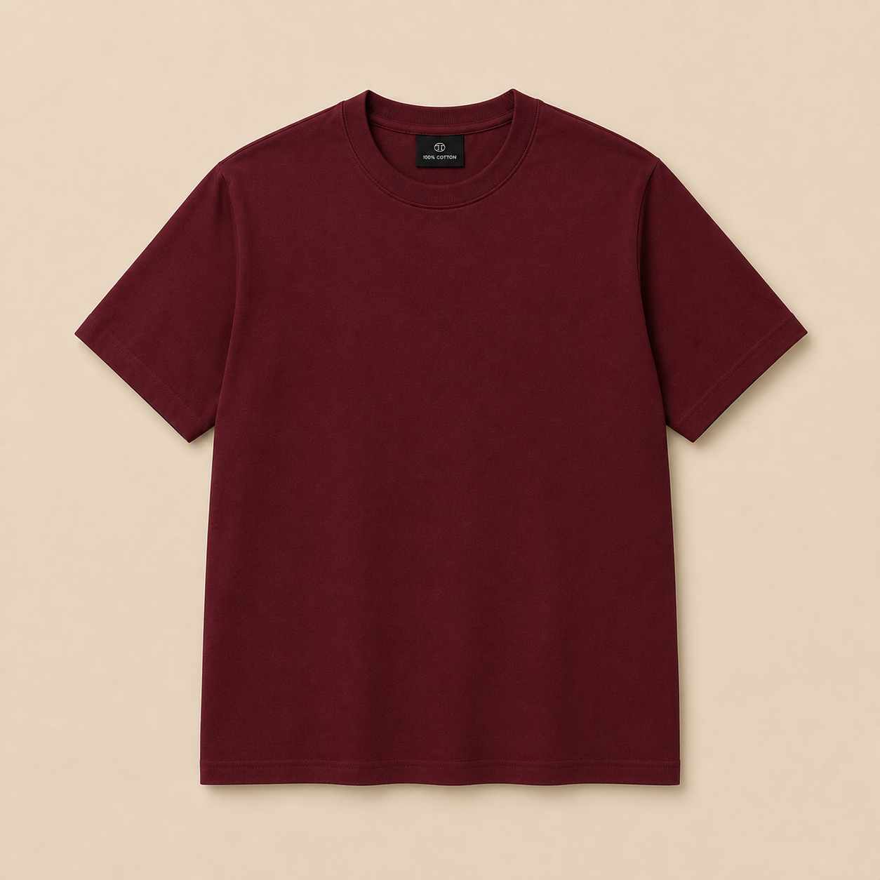 Rich Maroon Oversized Tee